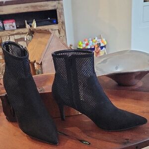 Alfani Black Mesh Ankle Boots